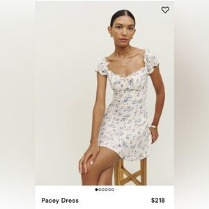 Reformation Pacey Dress - Size:4 - Blue Floral